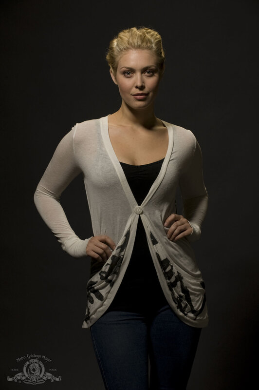 woman in cardigan portrait