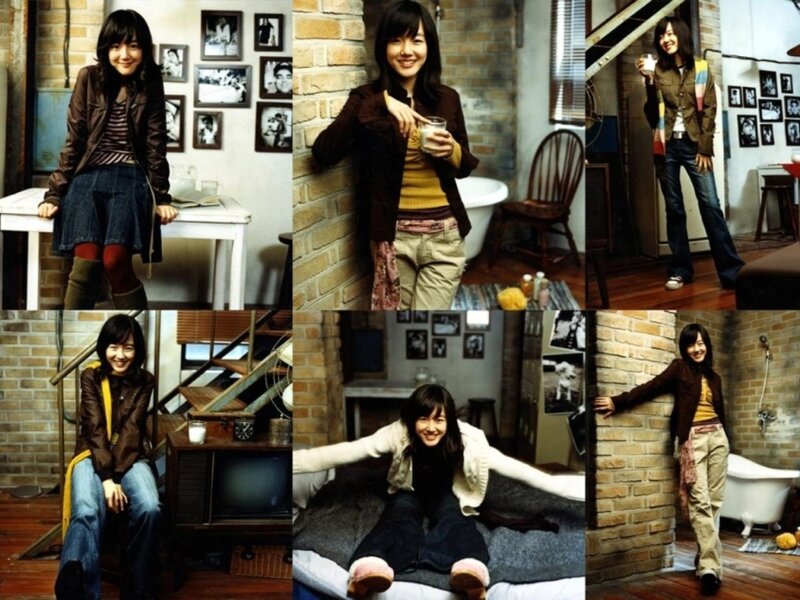 woman in casual clothing collage