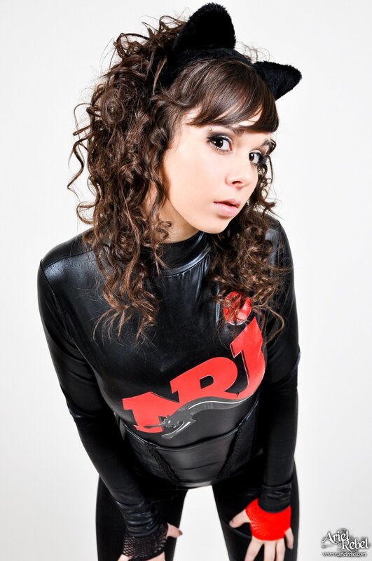 woman in cat costume