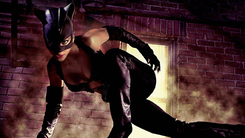 Woman in Cat Costume — Black, Dramatic, Night
