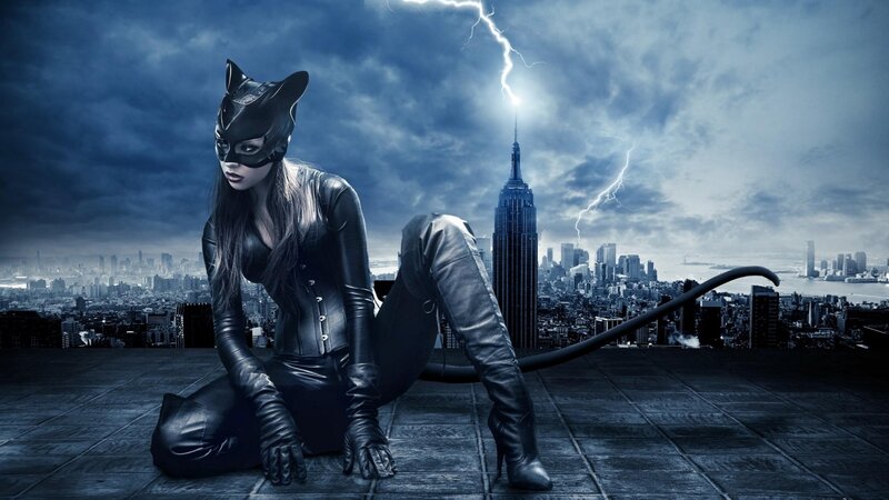 Woman in Cat Costume — Blue, Dramatic