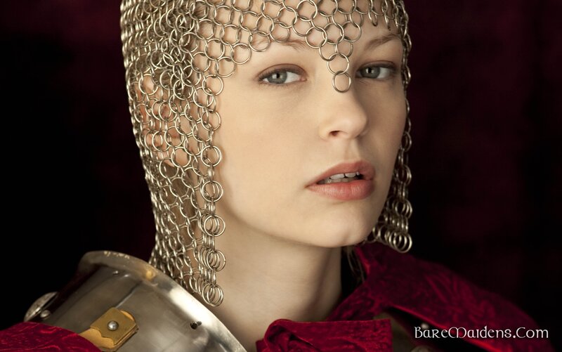 Woman in Chainmail Armor — Silver, Dramatic