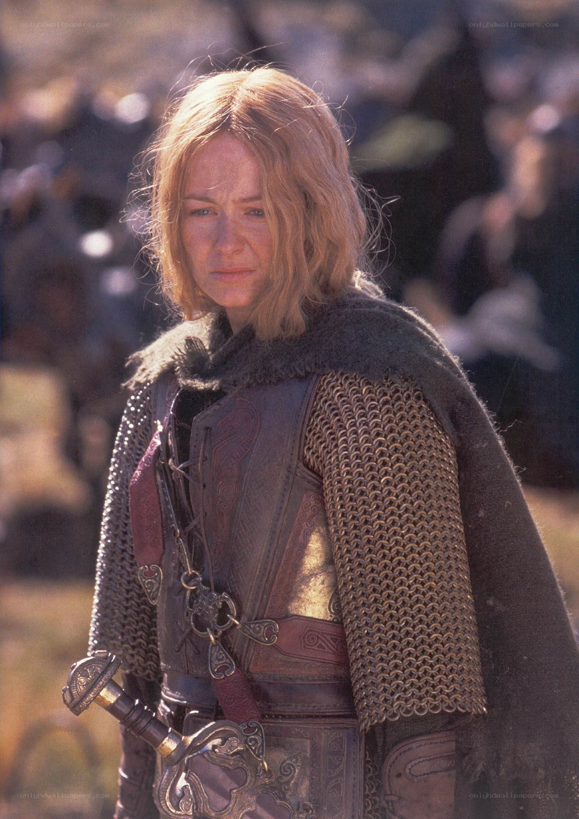 woman in chainmail armor
