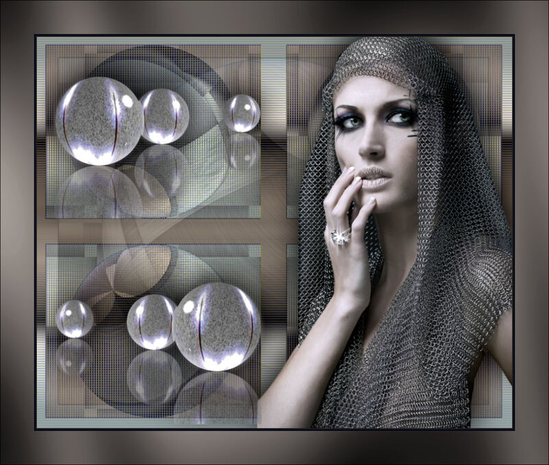 Woman in Chainmail Veil