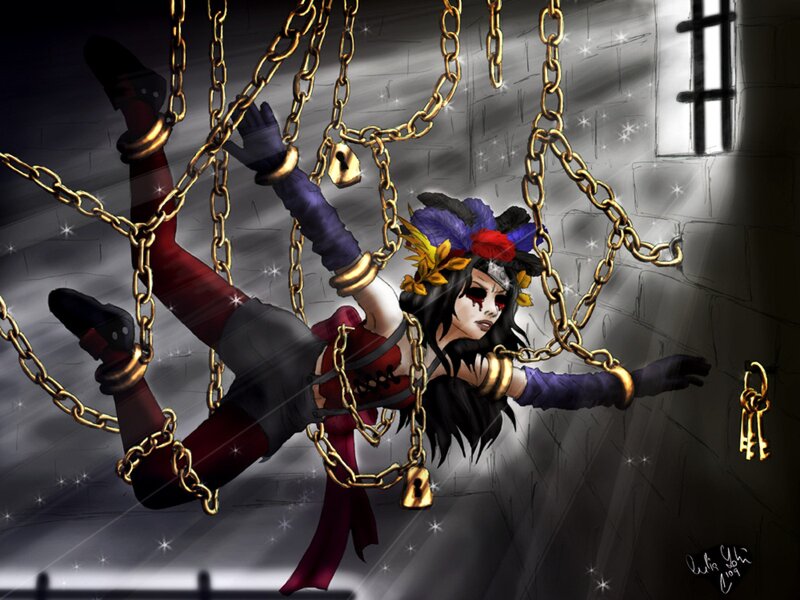 Woman in Chains — Black, Dramatic