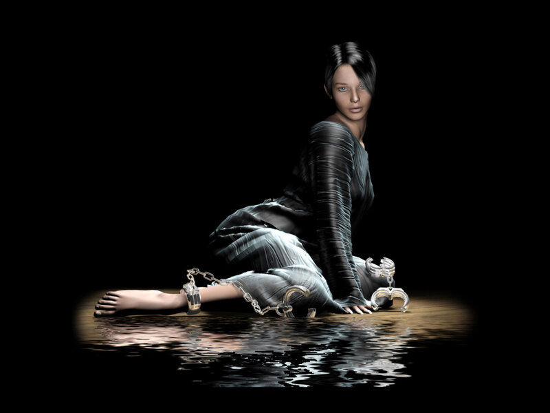 Woman in Chains — Black