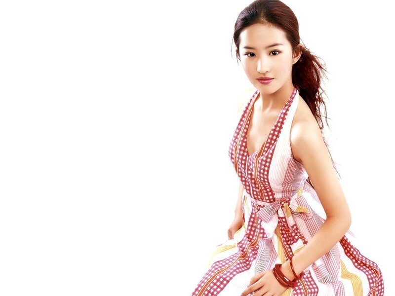 woman in checkered dress