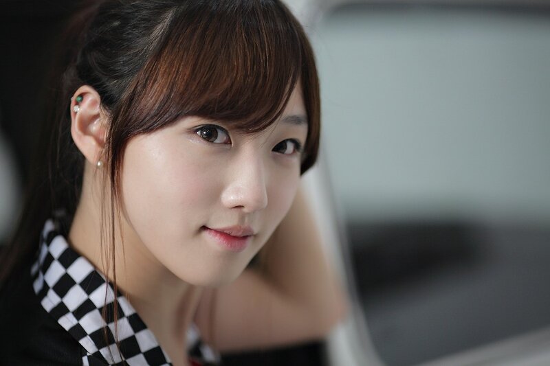 woman in checkered shirt