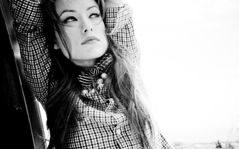 Woman in Checkered Shirt — Black, Contemplative