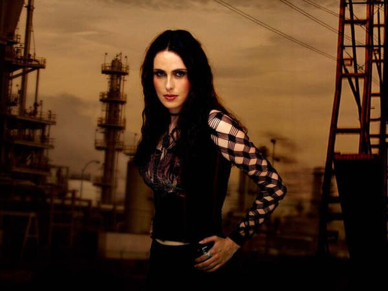 Woman in Checkered Shirt — Black, Dramatic