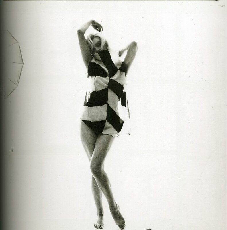 woman in checkered swimsuit
