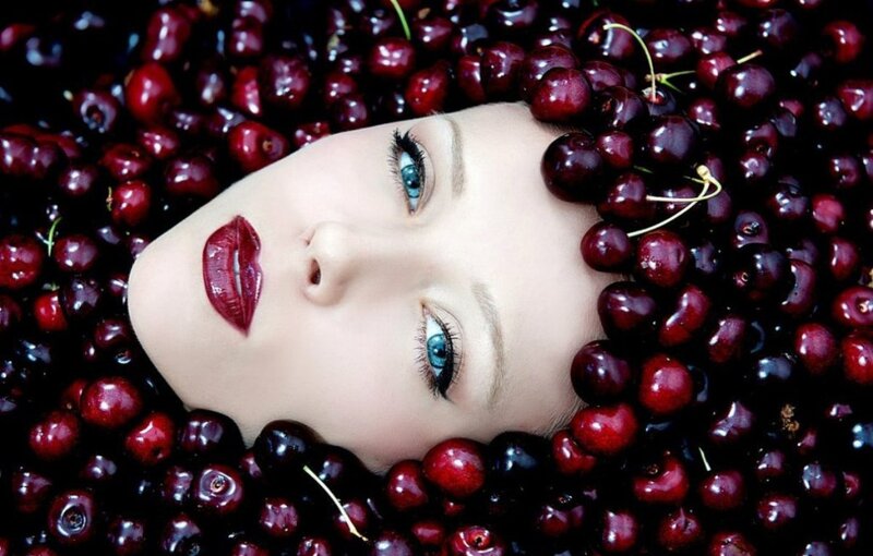 Woman in Cherries