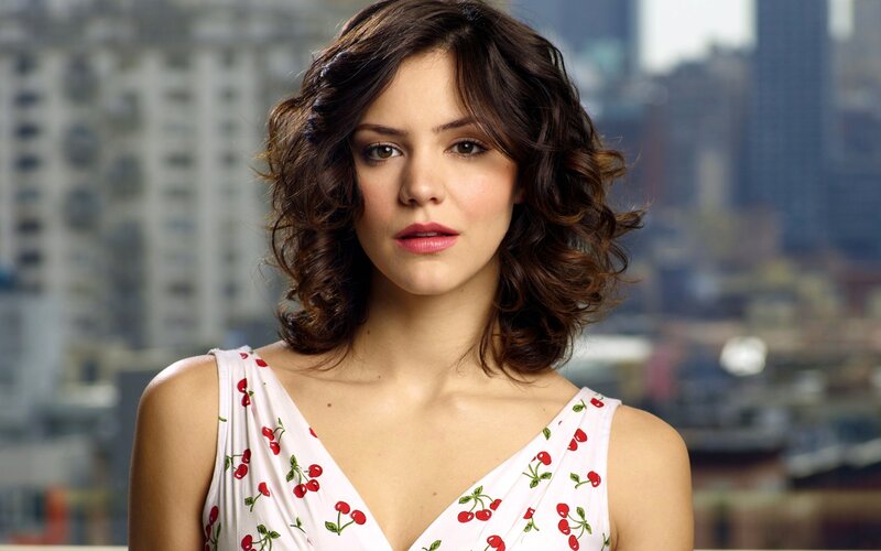 woman in cherry dress