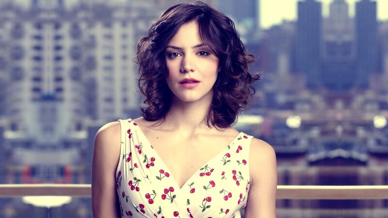 woman in cherry dress