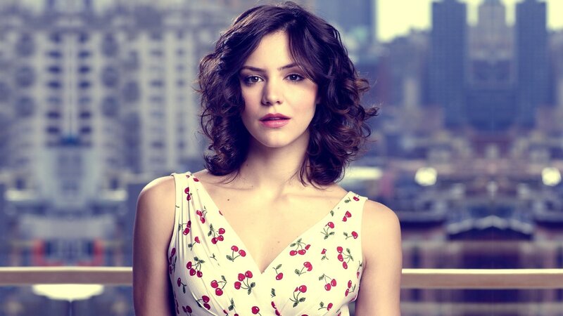 woman in cherry dress