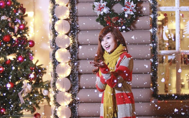 Woman in Christmas sweater