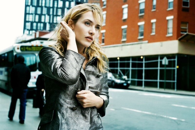 woman in city street