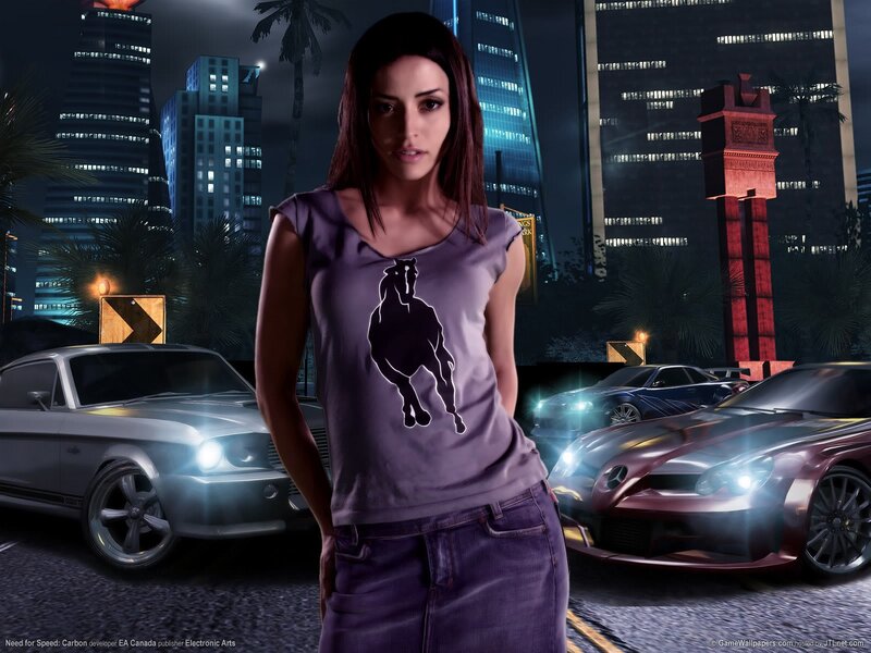 Woman in city with cars