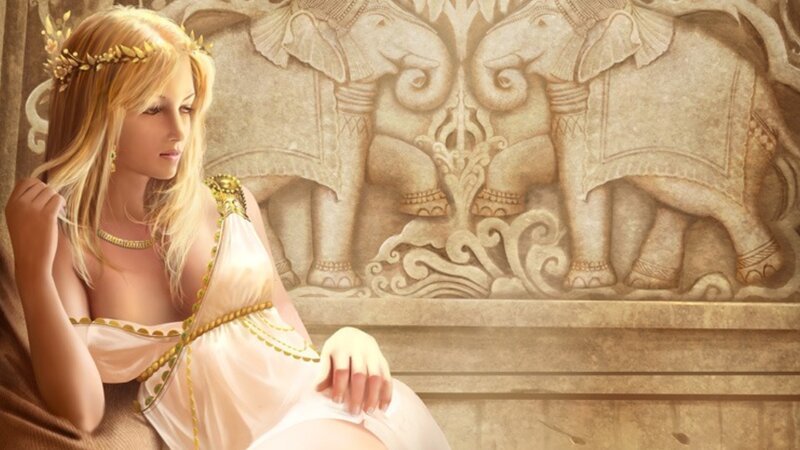 woman in classical attire