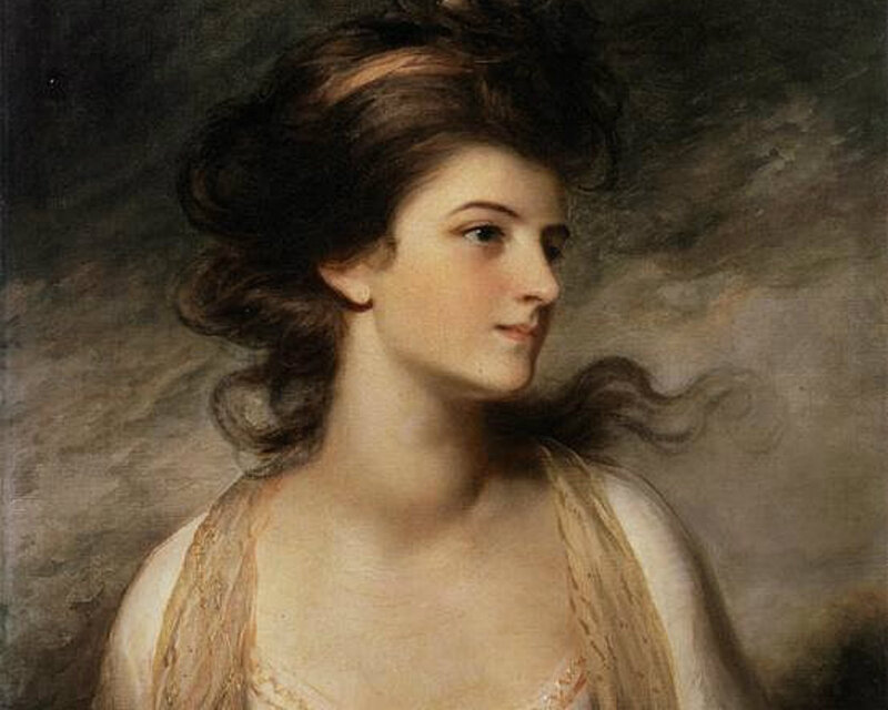 Woman in Classical Dress — Brown
