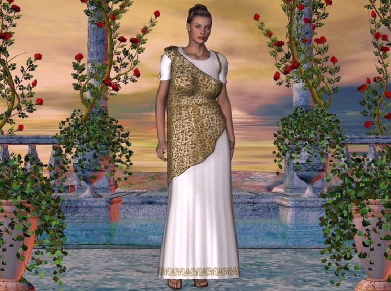 Woman in Classical Dress