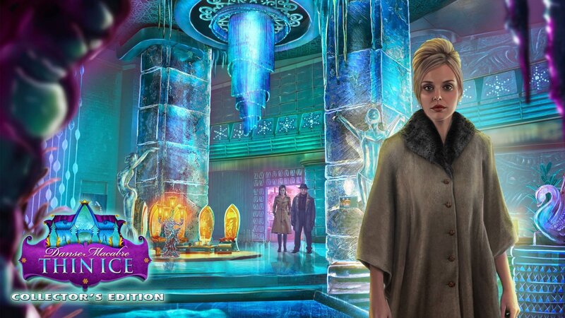 Woman in Coat on Ice