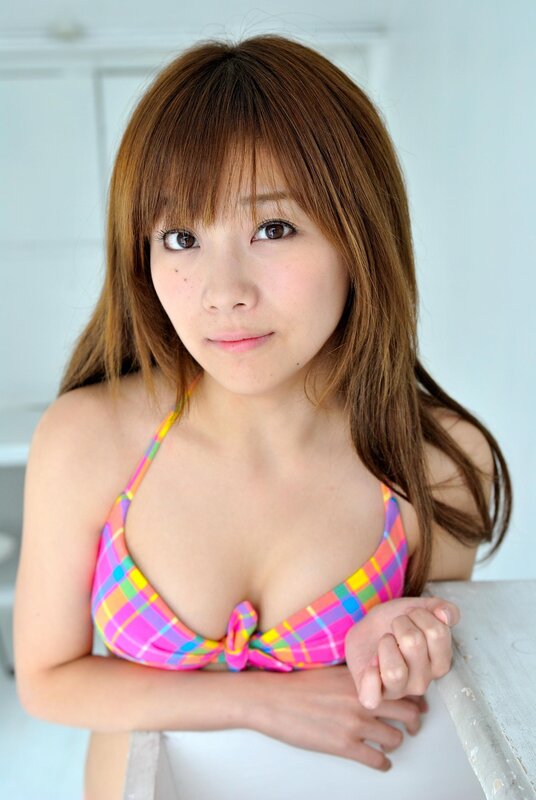 woman in colorful bikini top