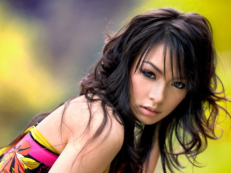 woman in colorful top