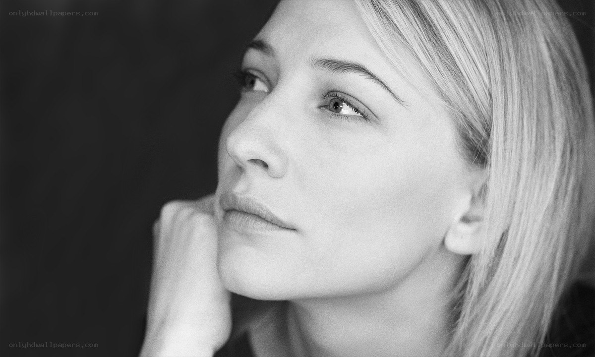 woman in contemplative pose