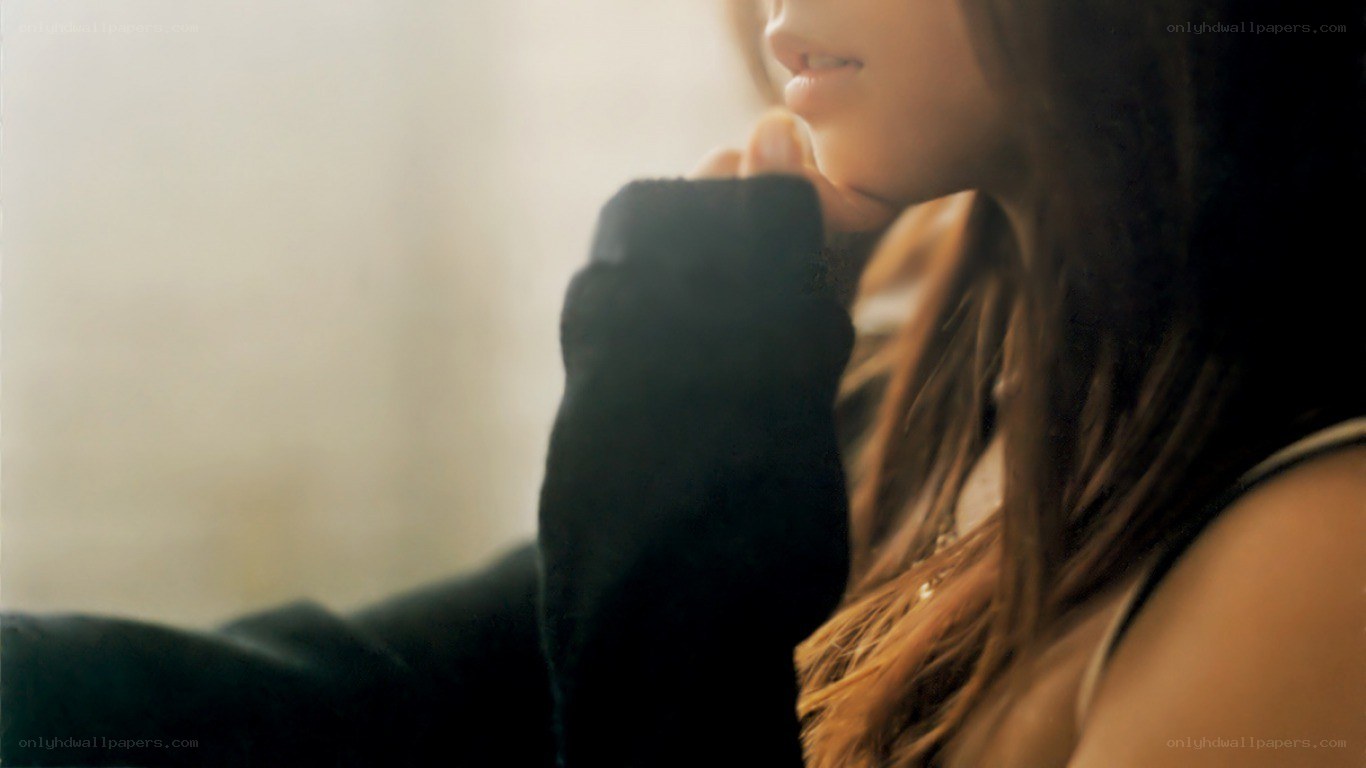 woman in contemplative pose