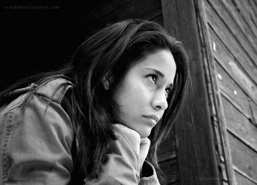 woman in contemplative pose