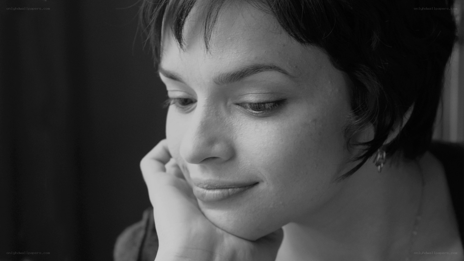 woman in contemplative pose