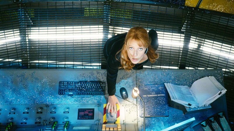 Woman in control room with water