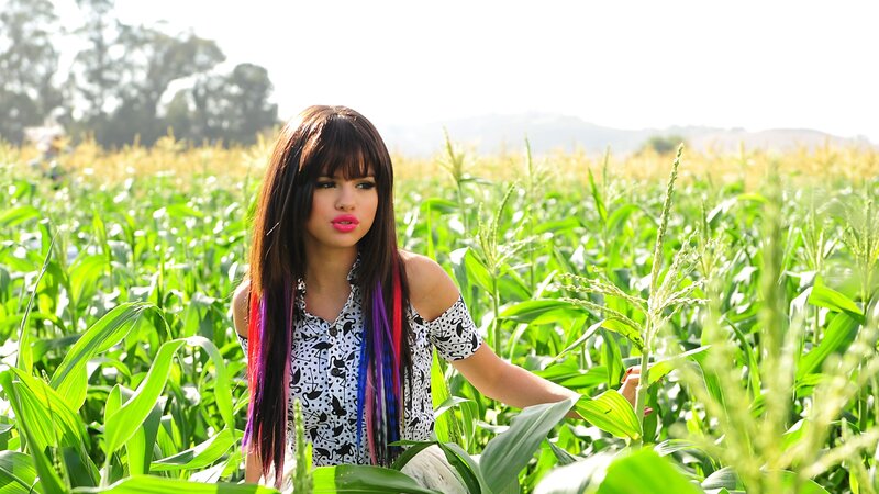 Woman in Cornfield — Green, Serene, Afternoon, Photograph, Corn Plants