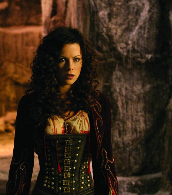woman in corset costume