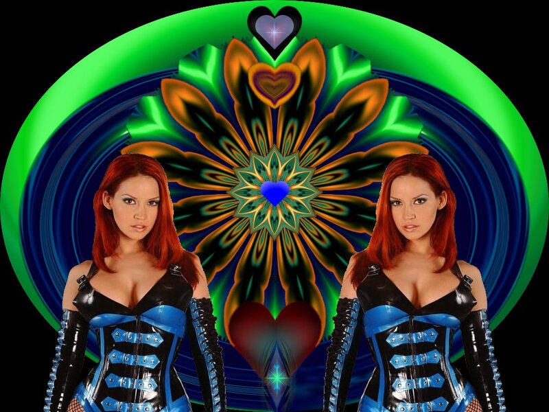 Woman in Corset — Green, Dramatic