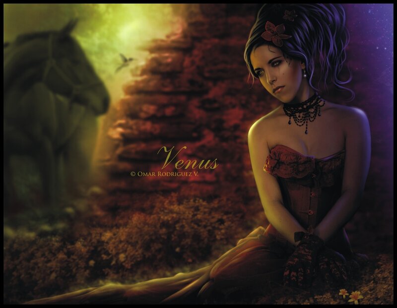 Woman in Corset Sitting
