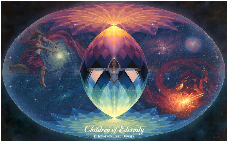 Woman in Cosmic Egg