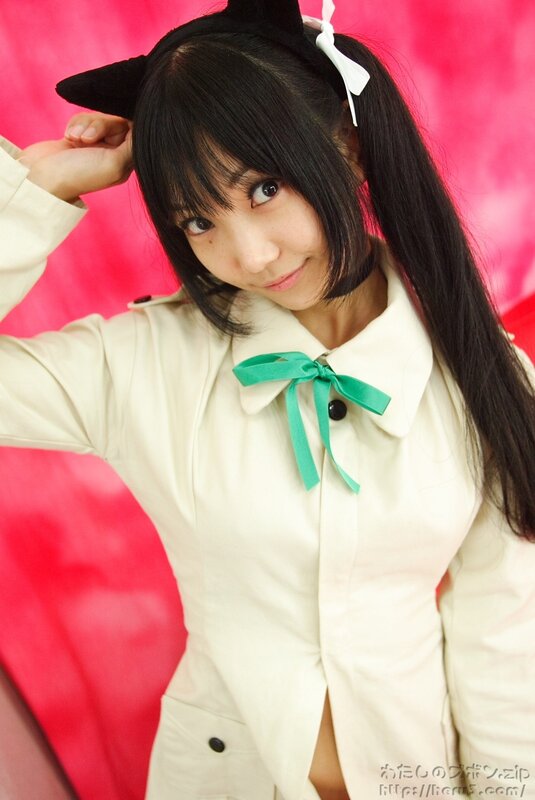 Woman in Cosplay — White, Playful, Photograph, Cat Ears