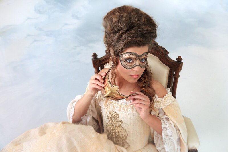 Woman in Costume — Beige