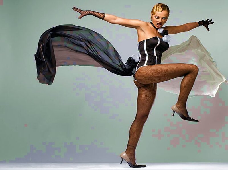 Woman in Costume Dancing