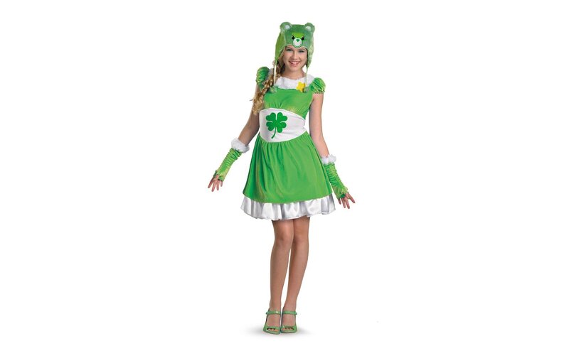 Woman in Costume — Green, Playful, Photograph, Hat
