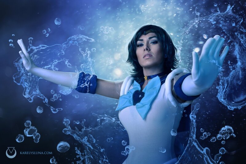 Woman in Costume Underwater