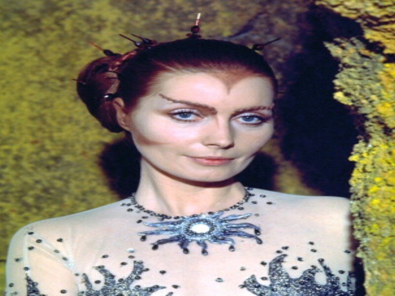 Woman in Costume — Yellow, Dramatic