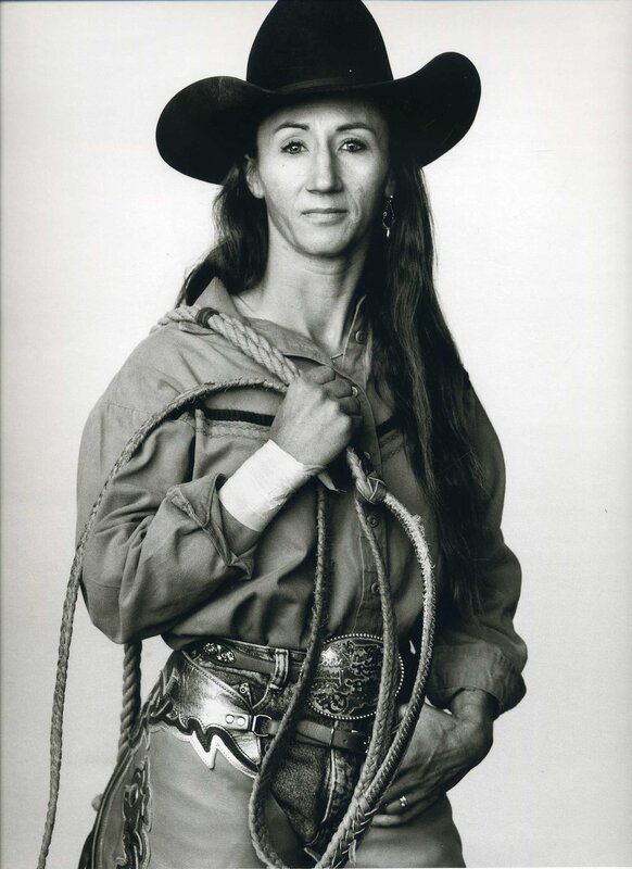 woman in cowboy attire