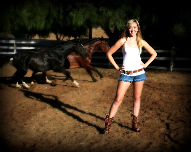 Woman in Cowboy Boots — Brown, Dramatic, Afternoon