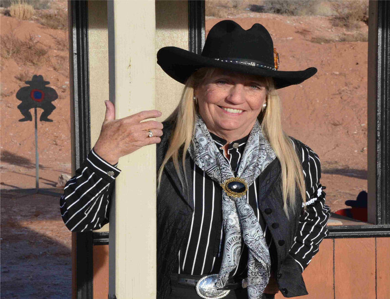 Woman in Cowboy Hat — Black, Outdoor, Afternoon