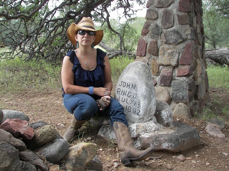 Woman in Cowboy Hat — Blue, Somber
