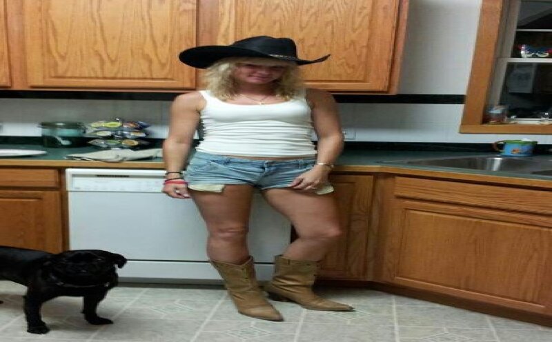 Woman in Cowboy Hat — Brown, Casual, Photograph