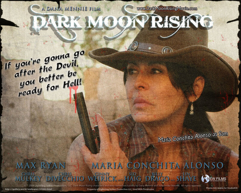 Woman in Cowboy Hat — Brown, Dramatic, Photograph, Gun